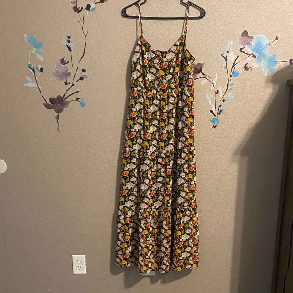 J.crew mercantile chiffon tiered floral maxi dress 6 - Picture 2 of 10